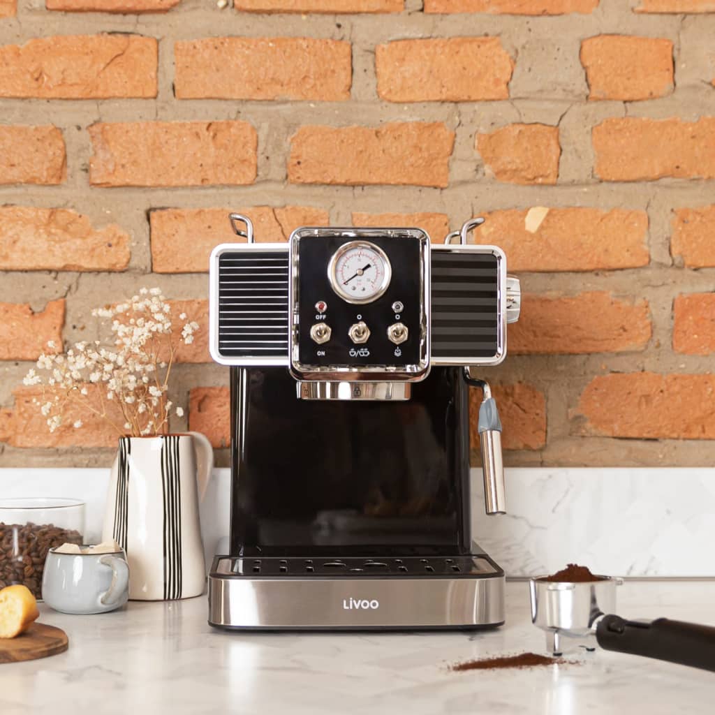 Machine à expresso Livoo Livoo avec Milk frother 1350 W 1,5 L noir
