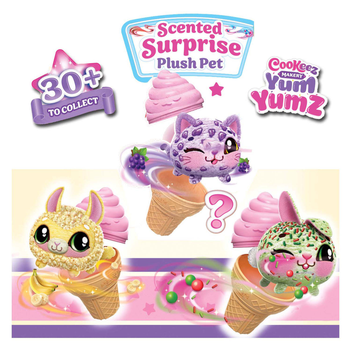 Cookeez makery yum yumz surprise knuffel, 2-pack