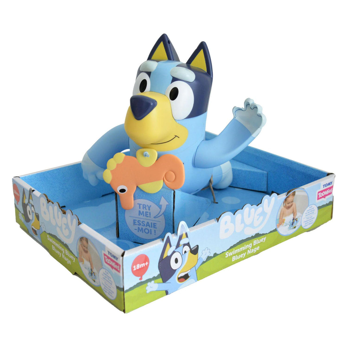 Tomy natation des jouets de bain de silhouette bluey