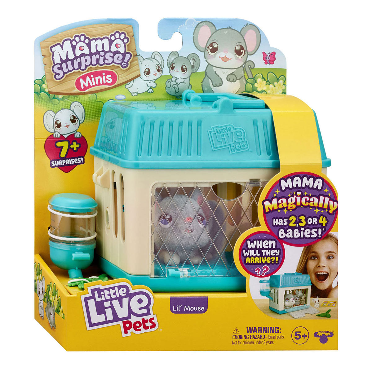 Moose Toys Little Live Pets Mama Surprise Mini Play Figure Mouse Mouse
