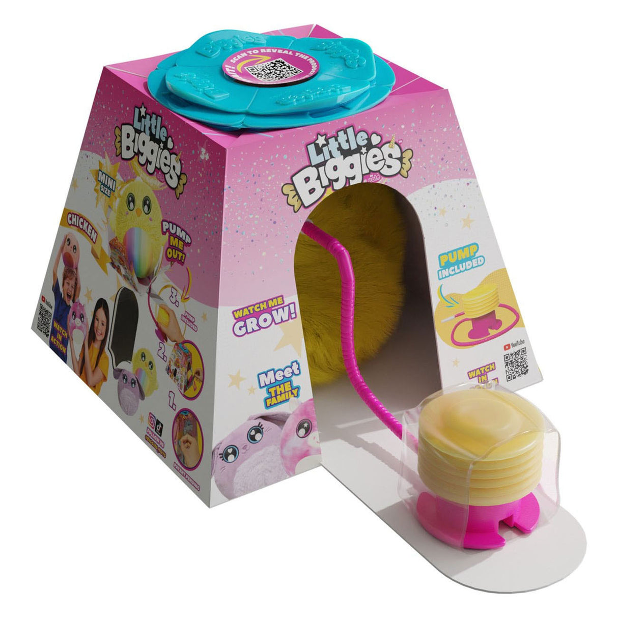 Spectron little biggies hamburger opblaasbare knuffel