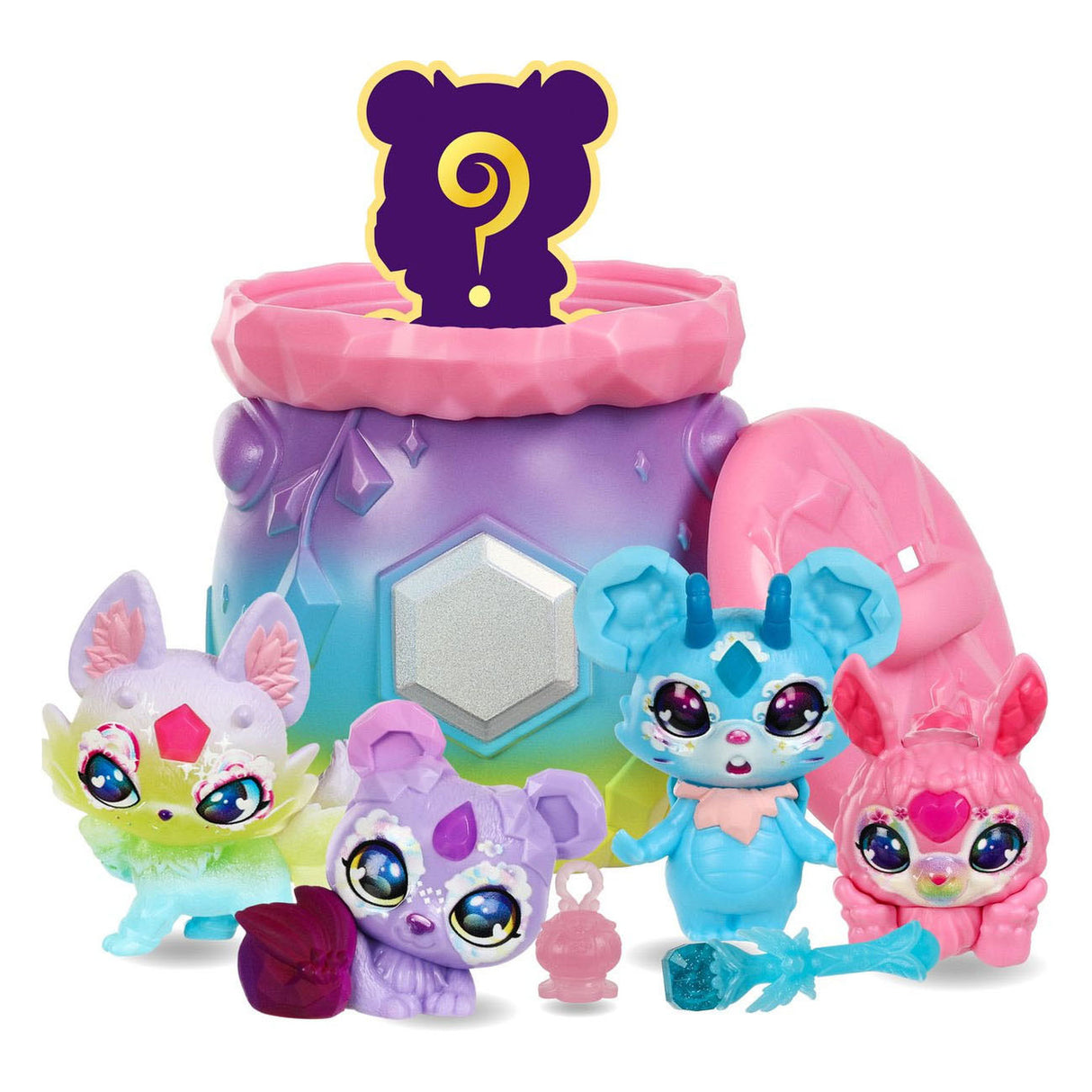 Moose Toys Mixies Mixlings coleccionando mágico Rainbow, paquete de 5