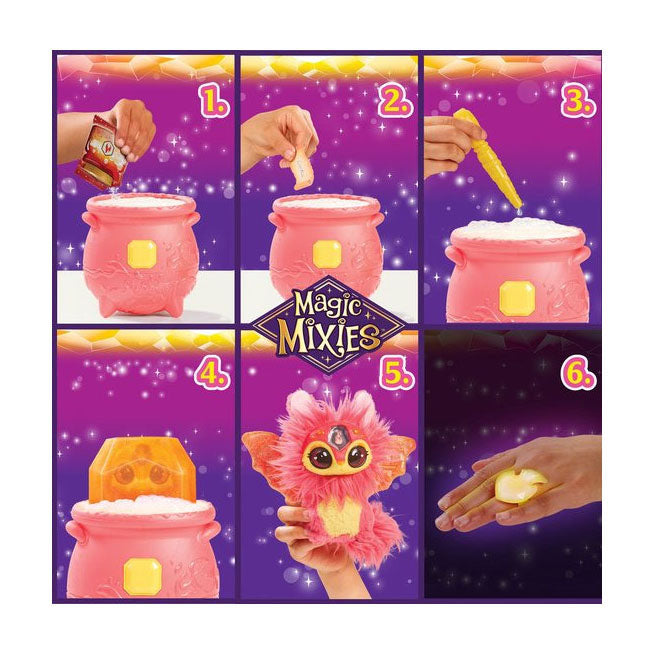 Elg leker magiske mixies Magical Gem Suprise Magic Ketel Fire - Make Your Mixie Plushie