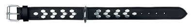 Trixie collar dog cuero activo con aplicaciones negras