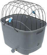 Cesta de bicicleta Trixie para rejilla para equipaje con cable de alambre gris de plástico