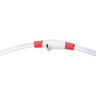 Trixie krage usb flash lys lysende oppladbar TPU rød