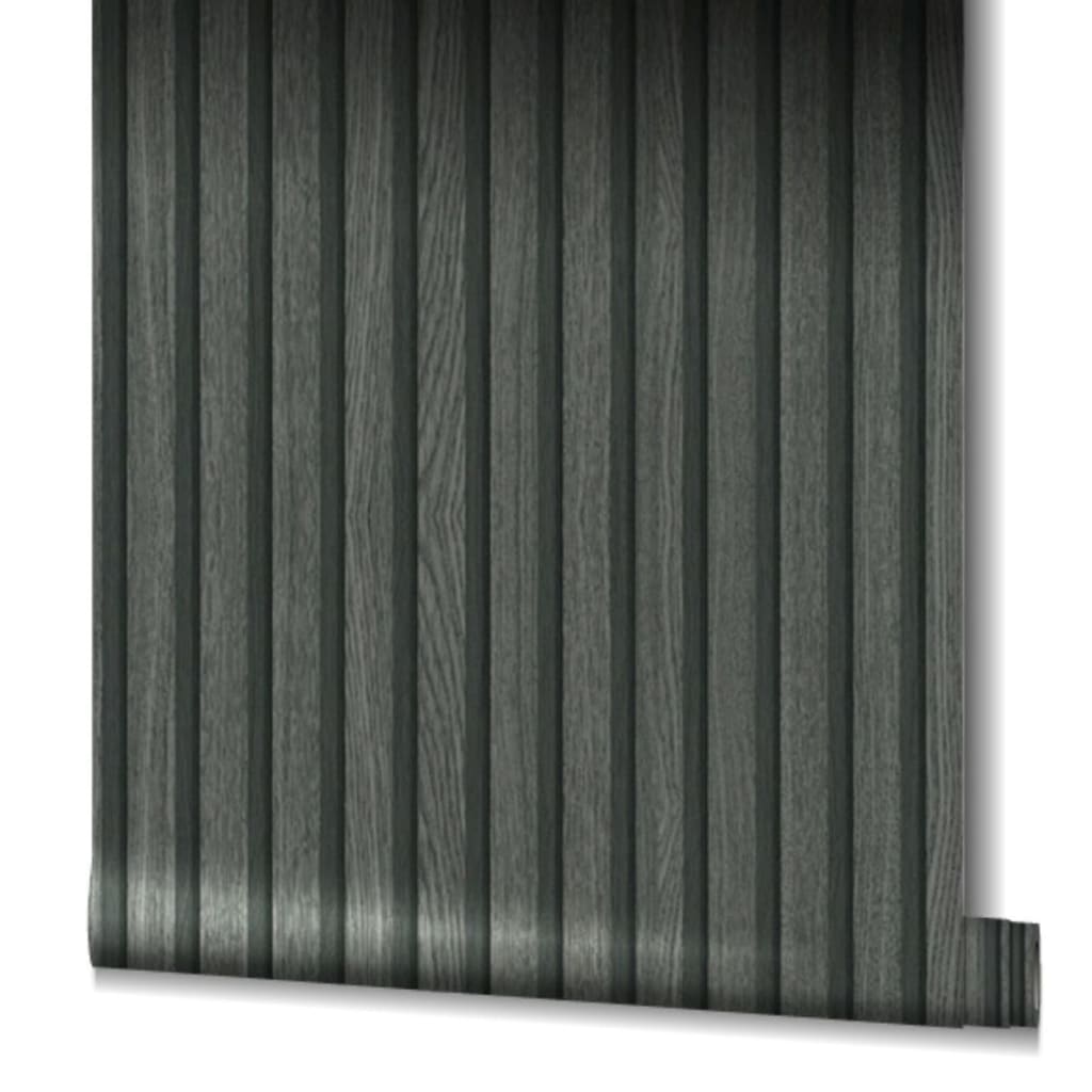 Papier peint mural nord botanica en bois noirs et gris