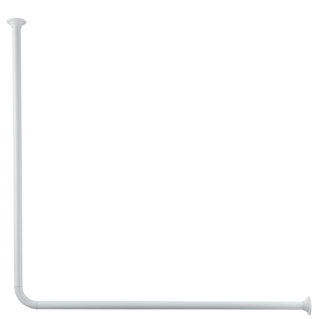 Small wolke shower curtain rod universal 3 sizes white