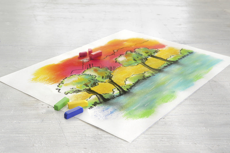 Faber Castell FC-128224 Pastelkrijt halvlängd fall av 24 stycken