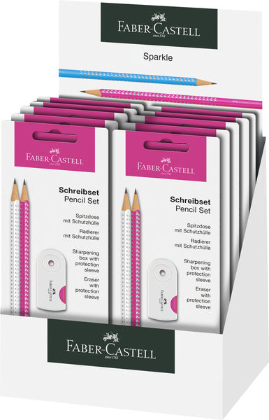 Farba Casetell FC-218495 Schreiwen Set Faster-Captell Sparkle Wäissrink