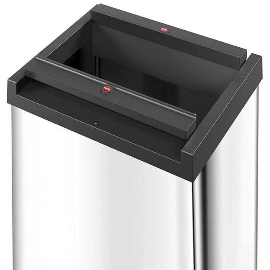 Hailo 0840-121 Big-Box Swing L Pullen Bin 35L Silver Black