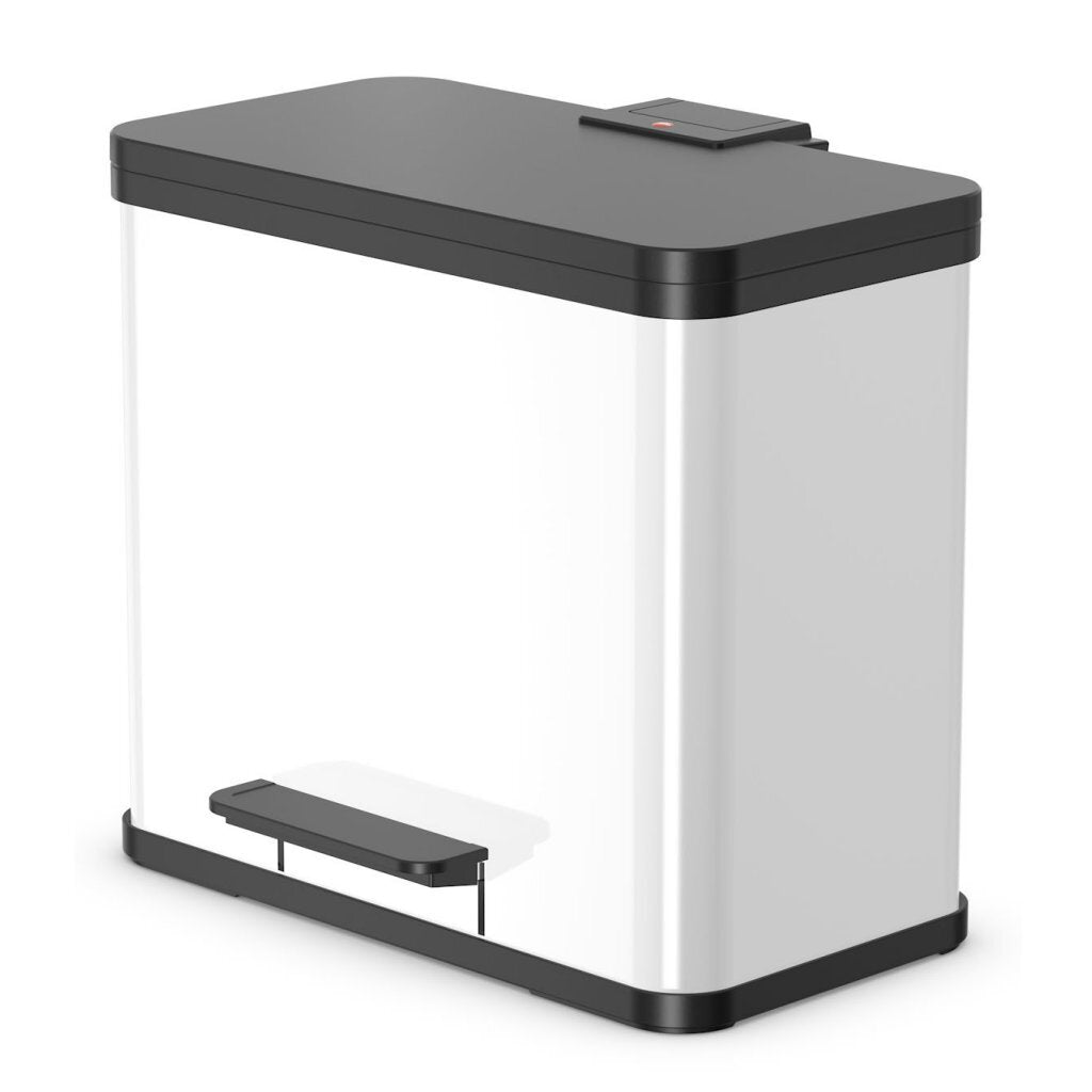 Hailo Pedal Bin Oko Duo Plus Størrelse L 17+9 L White 0630-230