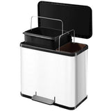 Hailo Pedal Bin Oko Duo Plus Størrelse L 17+9 L White 0630-230