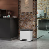 Hailo pedal bin oko trio plus velikost l 3x9 l bela 0633-230