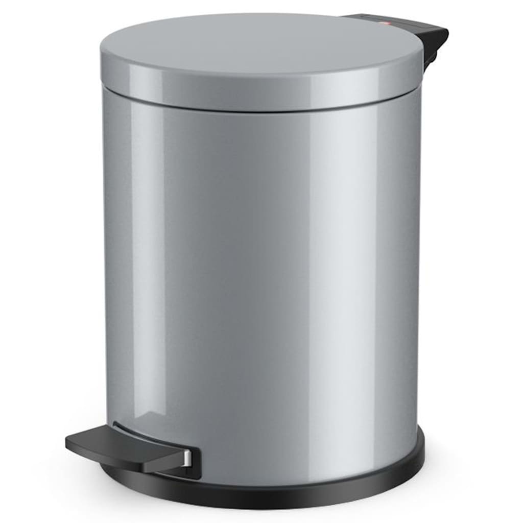 Secchio per pedale hailo hailo con secchio interno zincato solido m 12 l argento