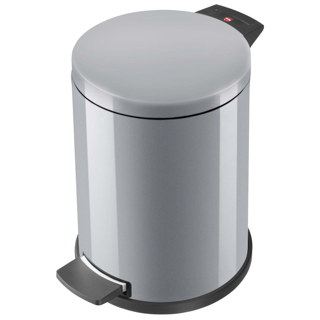 Secchio per pedale hailo hailo con secchio interno zincato solido m 12 l argento