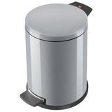 Secchio per pedale hailo hailo con secchio interno zincato solido m 12 l argento