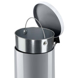 Secchio per pedale hailo hailo con secchio interno zincato solido m 12 l argento