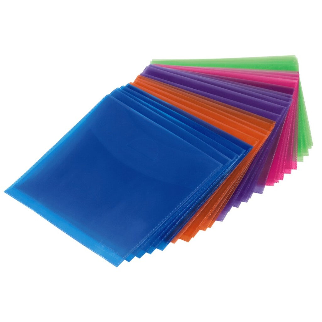 Hama CD DVD Blu-ray PP Sleeves 100-pack multi color
