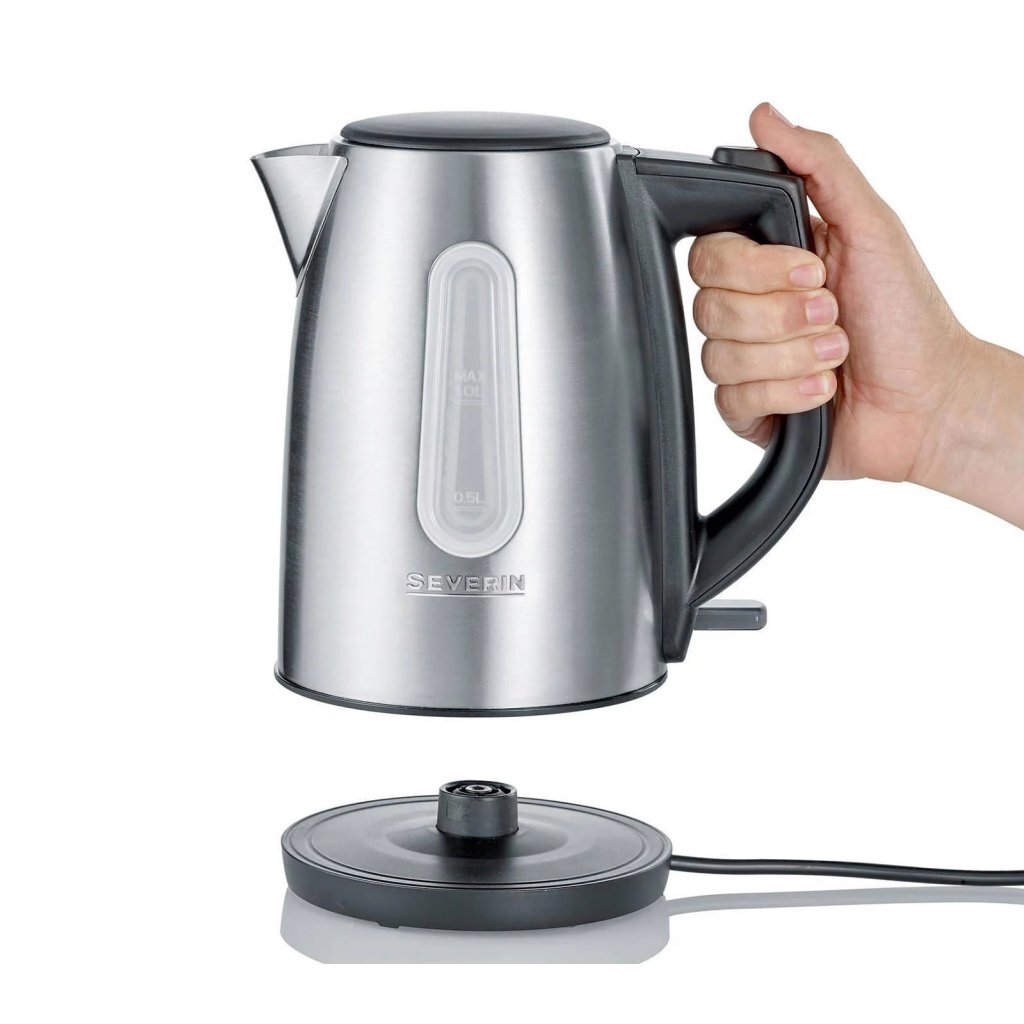 Severin WK3469 Kettle 1.0L 2200W en acier inoxydable