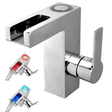 Schütete Schüte Led Sink Mixer med vandfaldsudgang Orinoco Chrome