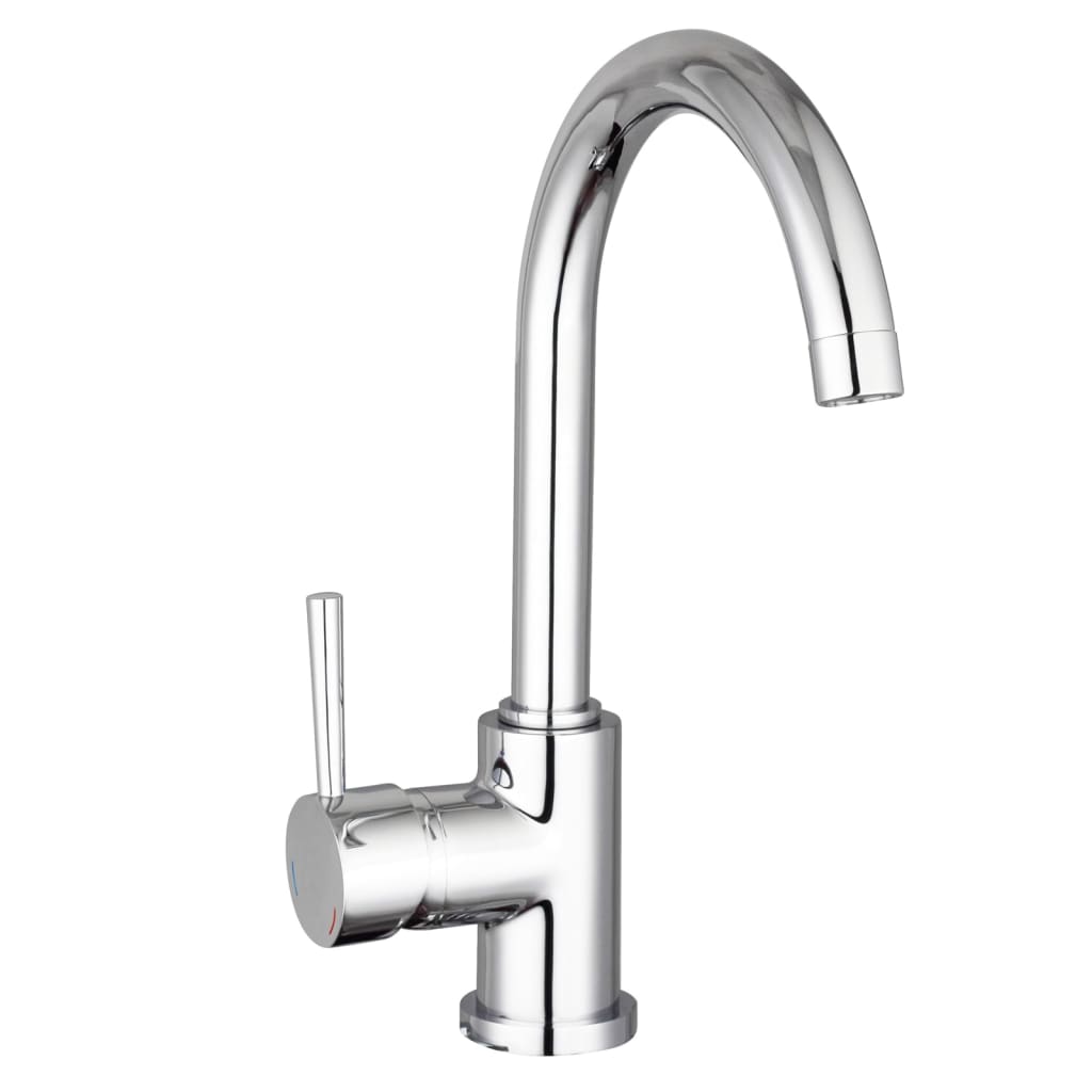 Schütte Schütte Eenknops Mixer med Round Tut Unicorn Chrome -farget