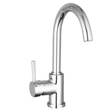 Schütte Schütte Eenknops Mixer med Round Tut Unicorn Chrome -farget