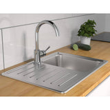 Schütte Schütte Eenknops Mixer med Round Tut Unicorn Chrome -farget
