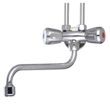 Schütte two -button mixer Low pressure chrome -colored