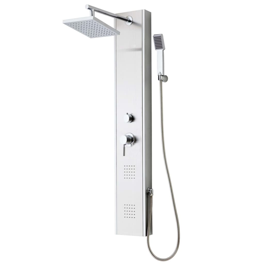 Schütte Schütte Duschplatte mit einem Knopfmixer Tahiti Edelstahl