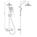 Schotte Reen Dusche Set Madura frësch Matzwart