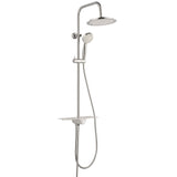 Schütte regendoucheset met plateau aquastar wit en chroomkleurig