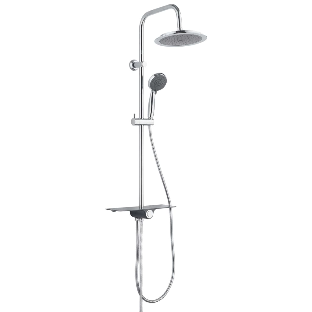 Schütte regendoucheset met plateau aquastar antraciet-chroomkleurig