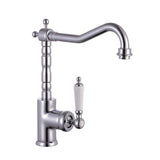 Schütte Schütte eenknops mikser w starym stylu Chrome -colored