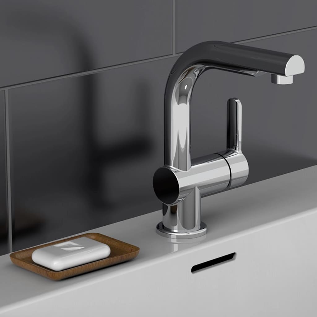 Schütte Schütte Washbasin Mixer z rozszerzonym londyńskim chromowanym wylewem