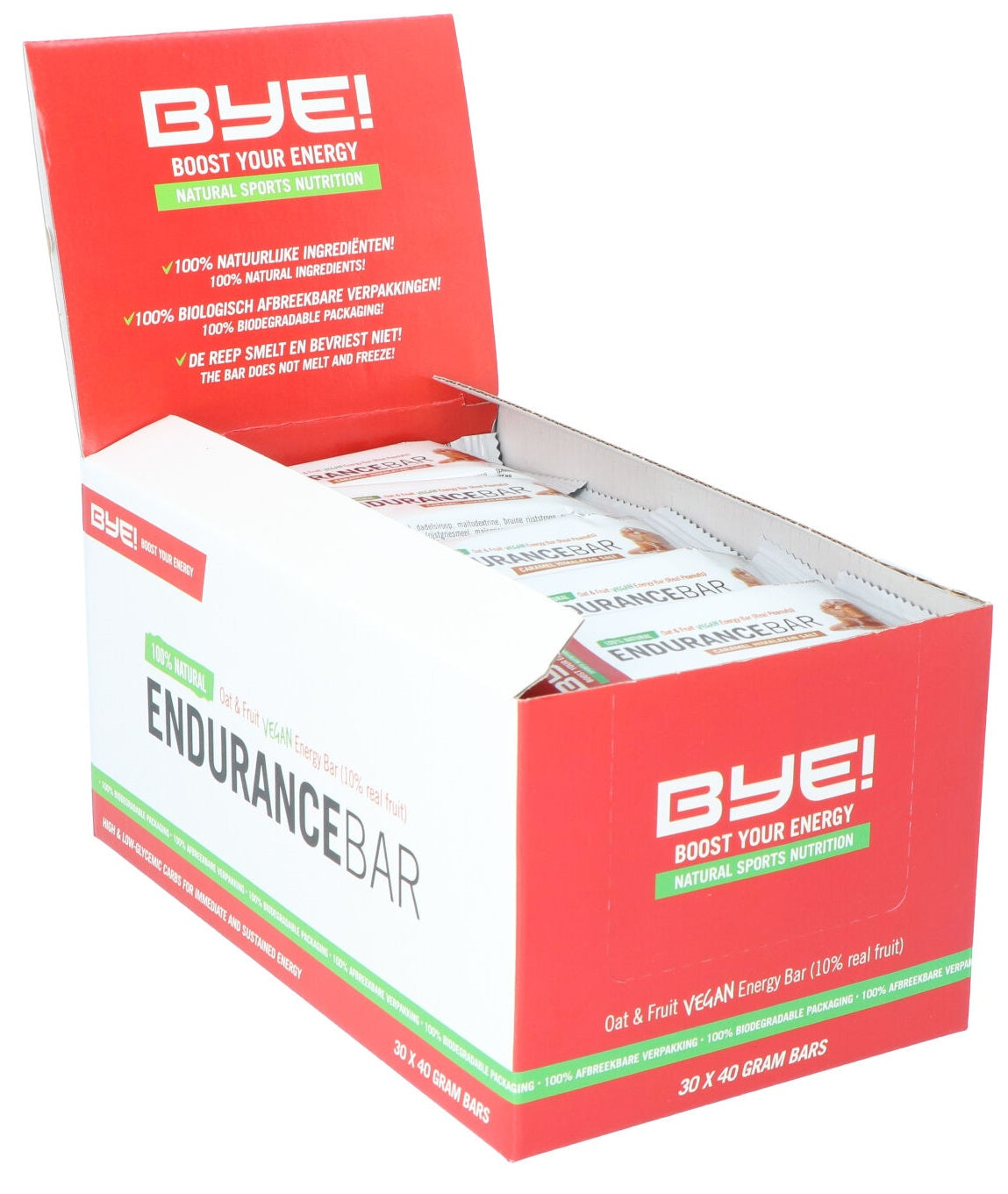 Äddi! Ausdauer Bar Caramel Himeraya Salz 40 Gramm (Box vun 30 Stécker)