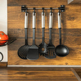 Hola cocina de 6 piezas geriset negro y plateado