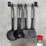 Hola cocina de 6 piezas geriset negro y plateado