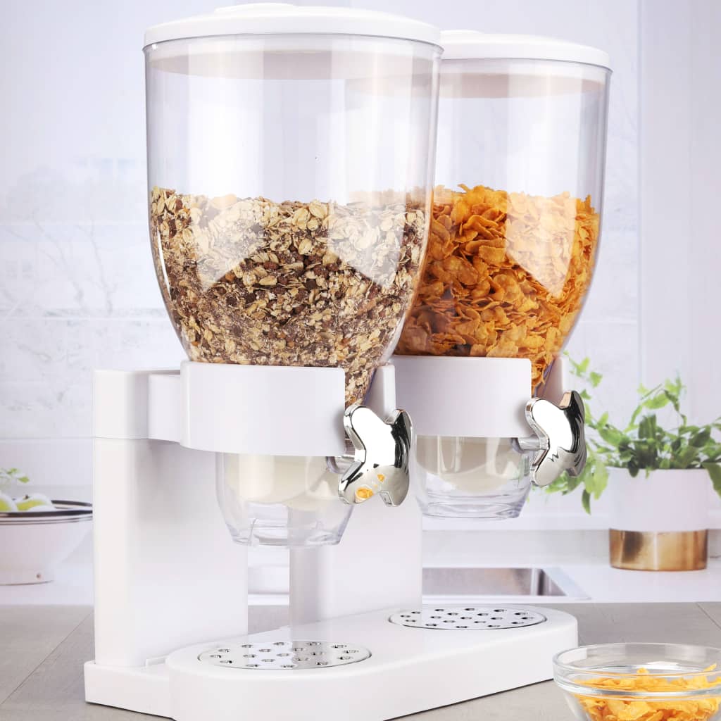 Ciao Distriber di cereali per la colazione 2 x 3,5 l bianco
