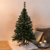 Hei hei juletre med metallstandard 120 cm grønn