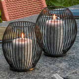 Salut 2-Deel Candle Stand Set Black