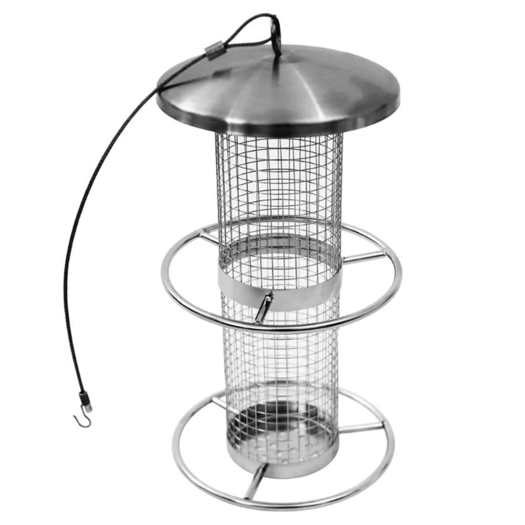 Hi Hi Hi Bird Feed Huisje Hanging 14x27.5 cm Stainless Steel
