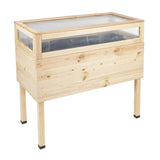 Cześć hi upośledzone pudełko z pokrywką 135 l Wood
