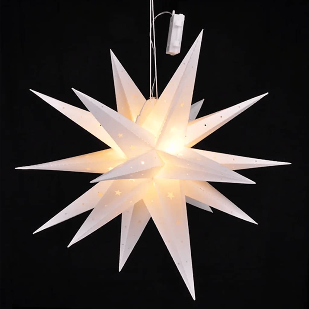 Živjo lampion božična zvezda LED 58 cm