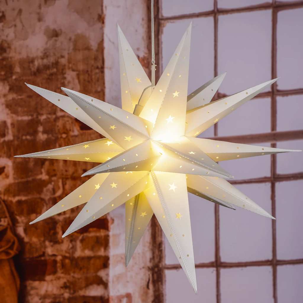Živjo lampion božična zvezda LED 58 cm