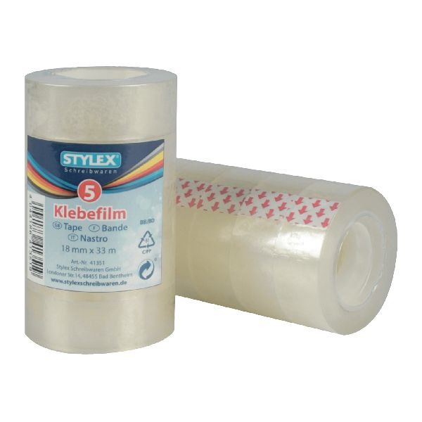 Stylex Klebstoff Tape 18mmX3M 5 Stécker