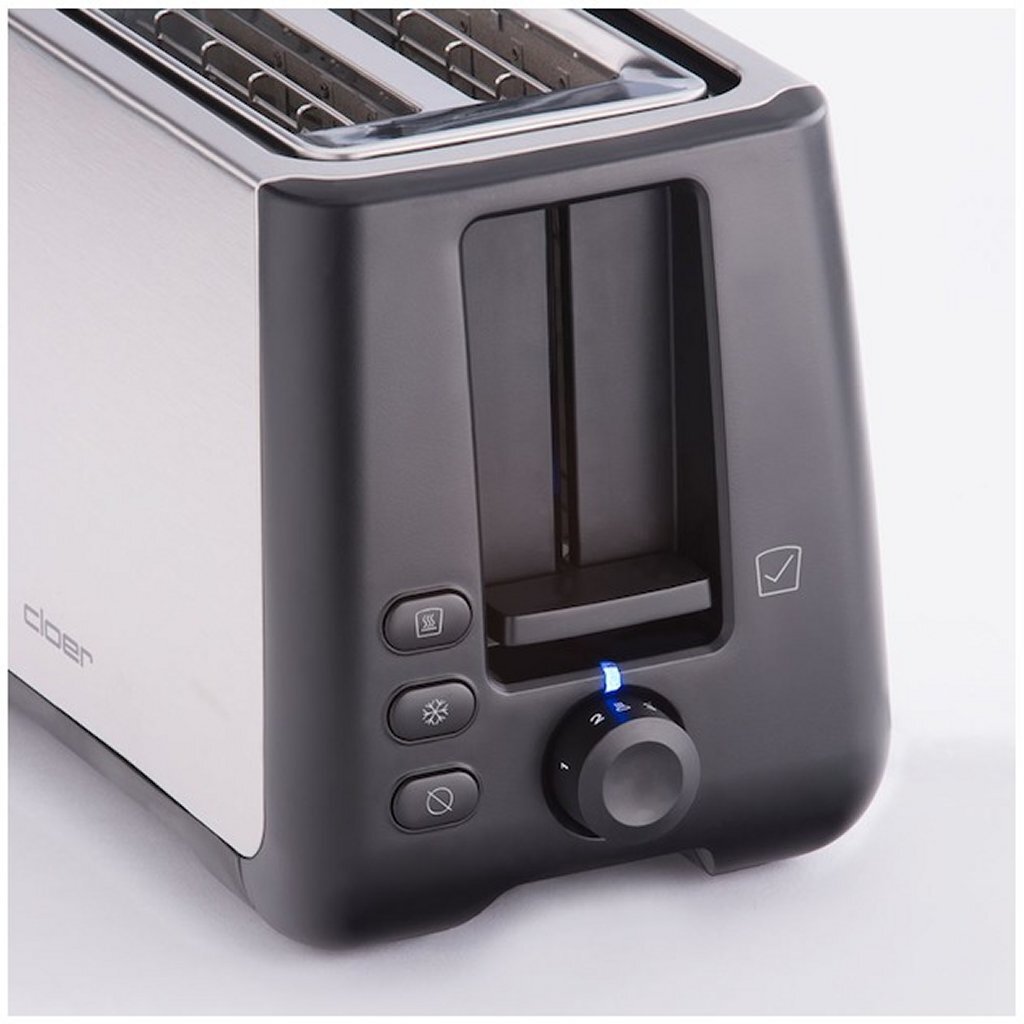 Cloer 3569 King Size Toaster Toaster iz nerjavečega jekla