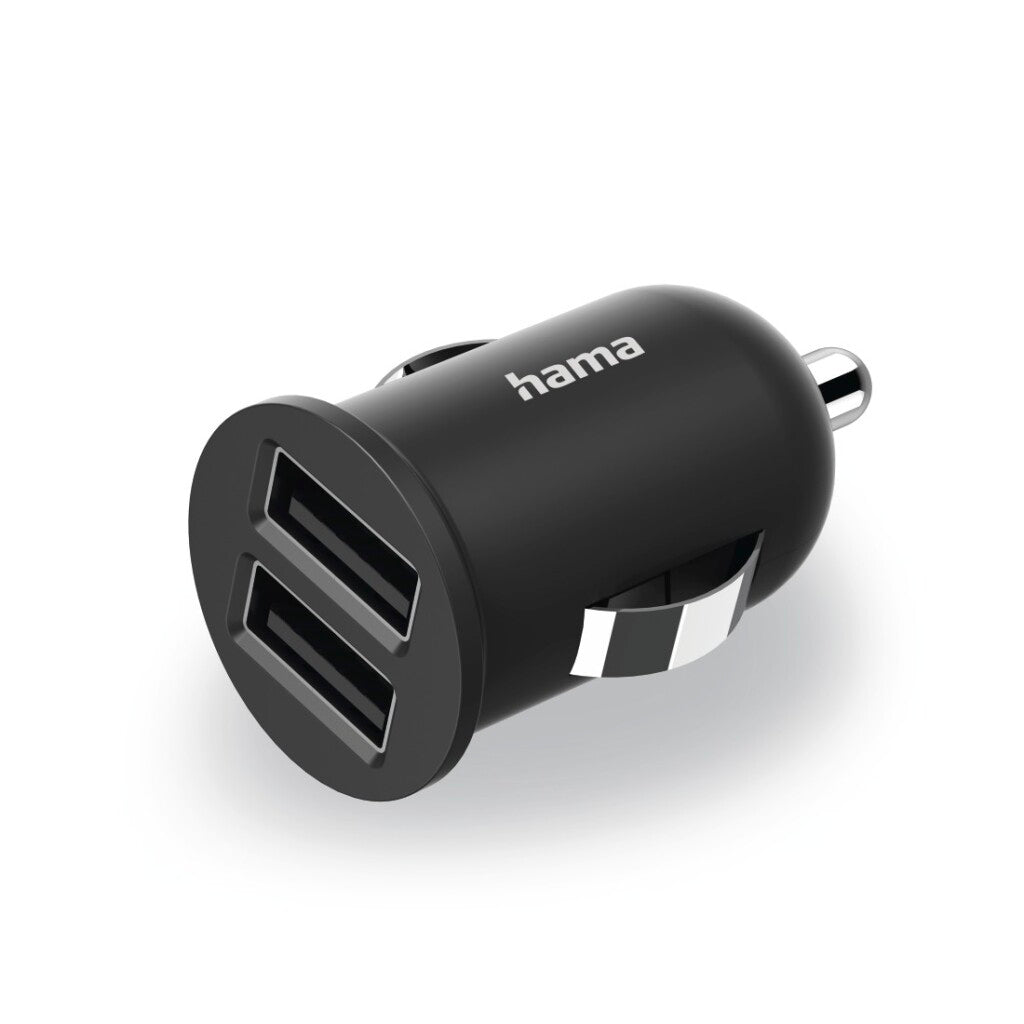 Hama 2-krat cigarete USB. Polnilni adapter za avtomobil 2,4 do 12 W.