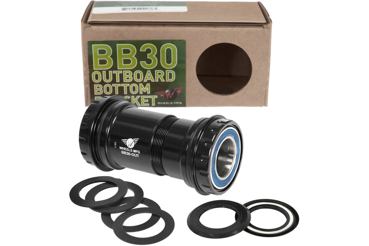 Hjul produksjonshjul MFG BOTTOM BRACKET BB30 SHIMANO 24MM ABEC 3 SVART