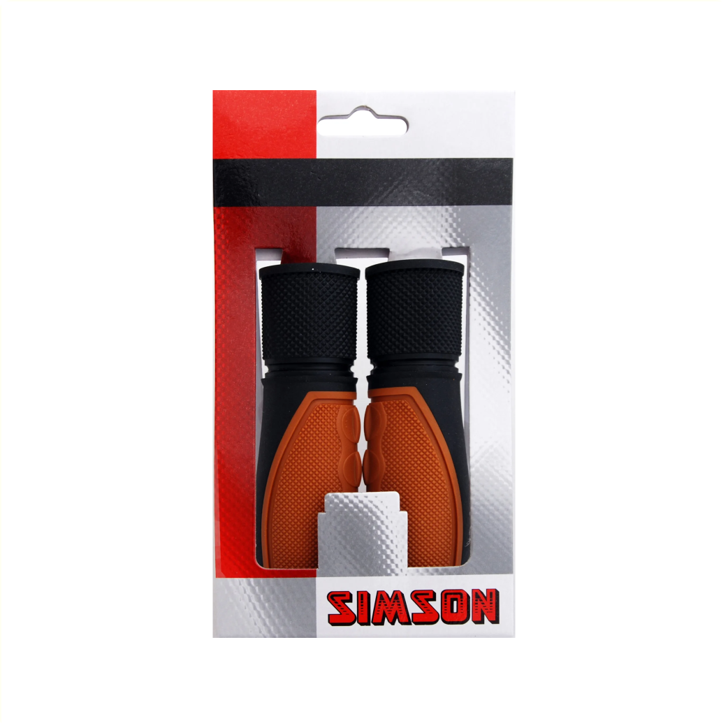 Simson Full Grip Griffe - 92 mm - Schwarz -Gray